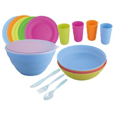 Campinggeschirr 26-teilig fr 4 Personen von Renberg Bild 1