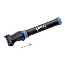 Profex Mini Fahrradpumpe mit Doppelhub schwarz blau Bild 1