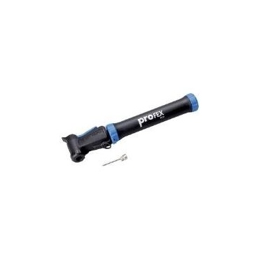 Profex Mini Fahrradpumpe mit Doppelhub schwarz blau Bild 1