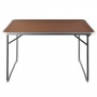 Alu Campingtisch Holzoptik 80x60cm klappbar von Deuba Bild 1