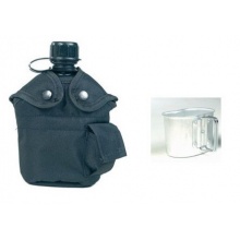 armyoutdoorshop US FELDFLASCHE MIT ALU BECHER 1 LITER Bild 1