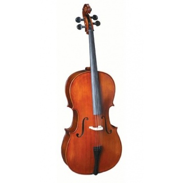 GiMa Cello Garnitur Decke Boden und Zargen aus Massivholz Ebenholzgriffbrett Bild 1