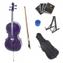 Cecilio CCO Purple Cello mit Softtragetasche Kolofonium Boge n und Saiten Bild 1