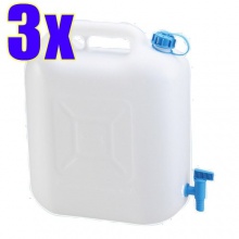 3 Wasserkanister ECO 20 Liter mit Hahn von BAUPROFI Bild 1