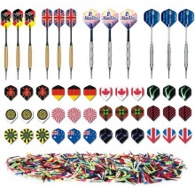 Kings Dart Set 12 Pfeile, 36 Flights, 500 Spitzen Bild 1