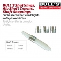 Bulls 3 Stck Dart Schaft Kronen Krone fr Dartpfeile Bild 1