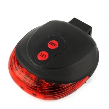 ZGY Fahrrad LED Rcklicht rot mit Laser Spurbegrenzung Bild 1
