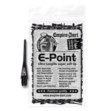 E-Point Dartspitzen 2BA Schwarz von Empire Dart Bild 1