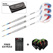 Red Dragon Darts Wright Snakebite 26g,Steel Dartpfeile Bild 1