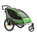 Qeridoo Kinder Fahrradanhnger Sportrex2 Grn Q6000A Bild 1