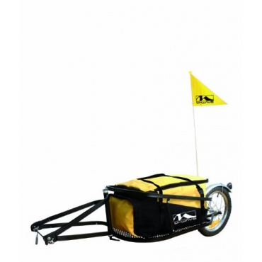 M-Wave Einspur Gepck Fahrradanhnger Single 40 gelb Bild 1