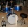 WARRIORS Kinderschlagzeug Blau Komplett-Set 8-teilig Bild 1
