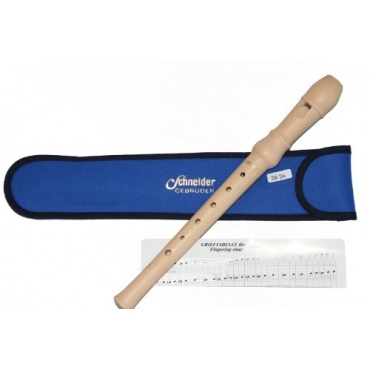 Gebr. Schneider C-Sopran Schulblockflte deutsche Griffweise, Ahorn natur Bild 1