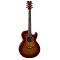 Dean Performer Florentine Akustikgitarre Trans Cherry Sunburst Bild 1