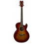 Dean Performer Florentine Akustikgitarre Trans Cherry Sunburst Bild 1