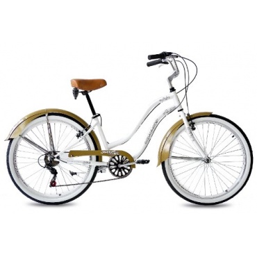 KCP BEACHCRUISER ALOHA 2.0 6 Gang weiss RETRO 26Zoll Bild 1