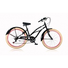 Beachcruiser 26zoll Leader Lazy Schwarz von Tretwerk Bild 1