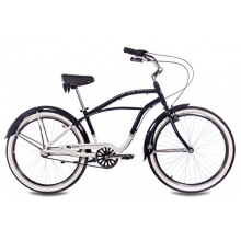 26Zoll CRUISER von CHRISSON SANDO 3 Gang weiss schwarz Bild 1