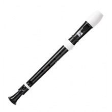 Classic Cantabile Kirstein Sopran Blockflte Schwarz/Wei Bild 1