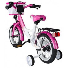 BIKESTAR Premium Kinderfahrrad ab 3 Jahren Pink u Wei Bild 1