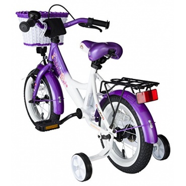 BIKESTAR Premium Kinderfahrrad ab 3 Jahre, Lila u Wei Bild 1