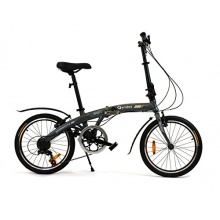 Klapprad 20Zoll Alu Klappfahrrad Qeridoo grau 6 Gang Bild 1
