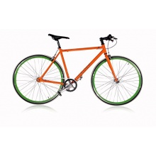 Singlespeed 28er Rennrad von Leader Orange/Grn 59cm Bild 1
