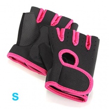 SODIAL Feldhockey Handschuhe schwarz mit rotem Rand S Bild 1