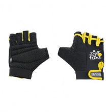 Tour de France Gel-Fahrradhandschuhe schwarz gelb XL Bild 1