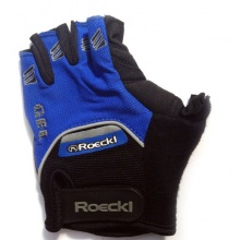 Roeckl Gel Fahrradhandschuhe Sommer schwarz blau 6 1/2 Bild 1