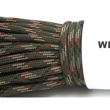 WINGPOON Reepschnur Paracord mit 7 Strngen Grn Camo Bild 1