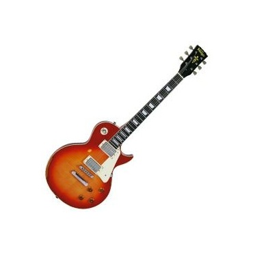 VINTAGE V100MRCS Icon Series Les Paul E-Gitarre Distressed Cherry Sunburst Bild 1