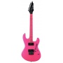 Dean Custom Zone E-Gitarre, mit 2 Humbucker-Pickups, fluoreszierendes Pink Bild 1