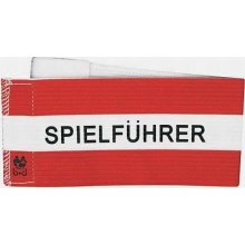 b+d Kapitnsbinde mit Klettversch. Streifen, rot/wei Bild 1