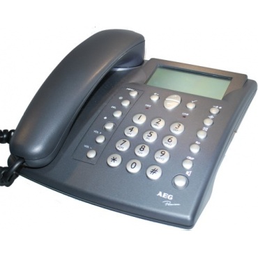 Schnurgebundenes Telefon. AEG Premium Ascona mit Anrufbeantworter Bild 1