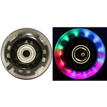 Blank Inlineskate Rollen 64mm Clear LED multicolor 82a Bild 1