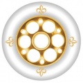 YAK FLEUR Inlineskate Rollen 2012 gold, 110mm/88a Bild 1
