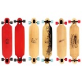 Nijdam Longboard mit Design,Blank Schwarz Rot, 42 zoll Bild 1