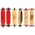 Nijdam Longboard mit Design,Blank Schwarz Rot, 42 zoll Bild 1