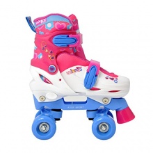 Axersport, Rollschuhe WINNY verstellbar,wei- rosa, XS Bild 1