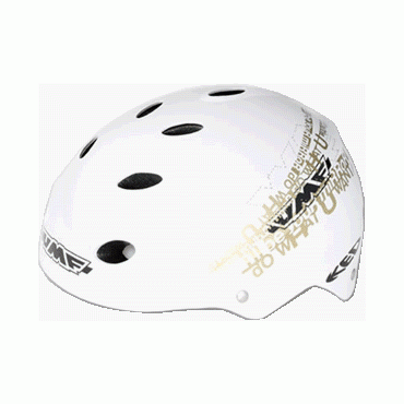 KED Skater-Helm FREERIDE white-gold matt Gr. 59-62cm Bild 1