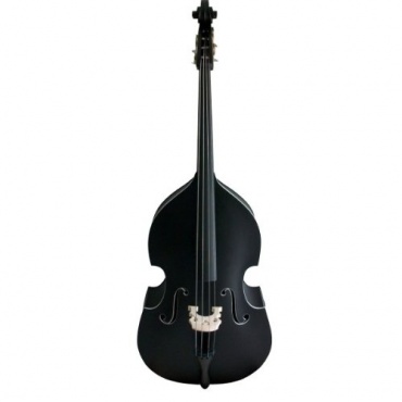 Gedo Kontrabass schwarz matt halbmassiv mit Tasche Bild 1