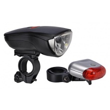 LED Fahrrad Lampenset Frontlicht und Rcklicht  Bild 1