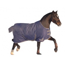 Masta Pferdedecke mit Halsschutz Blau marineblau Bild 1