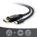 CSL 2m Mini Displayport Kabel auf Displayport schwarz Bild 1