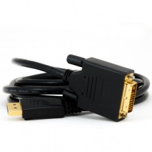 CSL 1m DisplayPort auf DVI Kabel Full HD vergoldet Bild 1