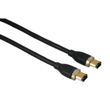 Hama FireWire-Kabel 6-pol/6-pol AV-Stecker schwarz 2m Bild 1