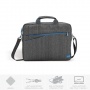 deleyCON Notebooktasche bis 39,5cm grau blau Bild 1