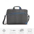deleyCON Notebooktasche bis 43,2cm  grau blau Bild 1