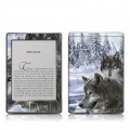 Amazon Kindle 4 Skin Schutzfolie Schnee Wolf Bild 1